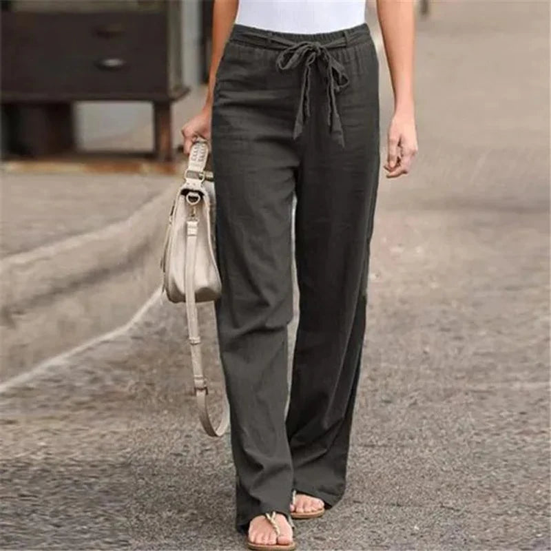 Nara™ | Pantalon Élastique en Lin Respirant