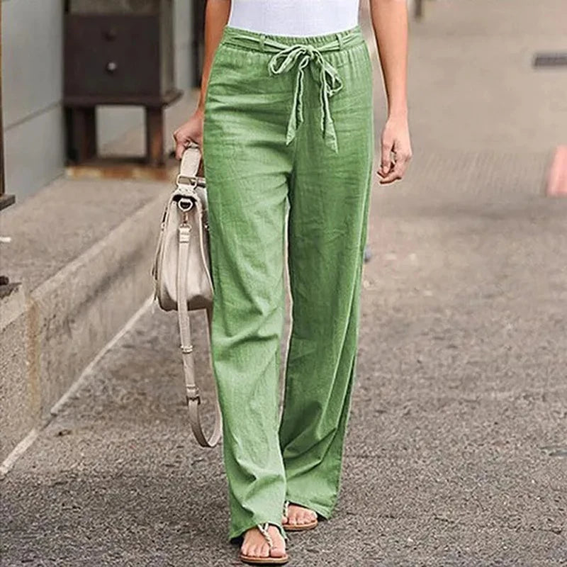 Nara™ | Pantalon Élastique en Lin Respirant