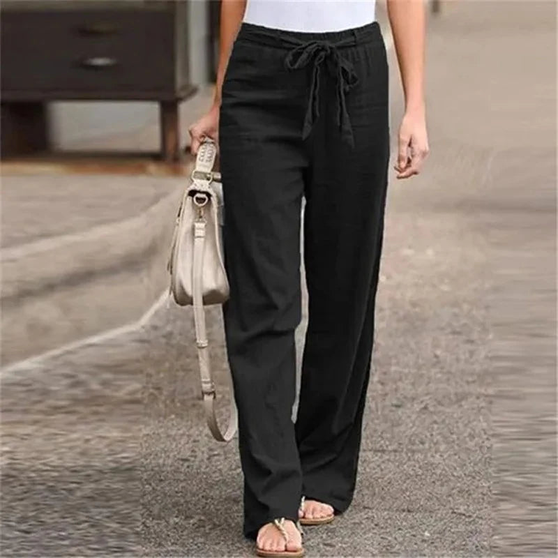 Nara™ | Pantalon Élastique en Lin Respirant