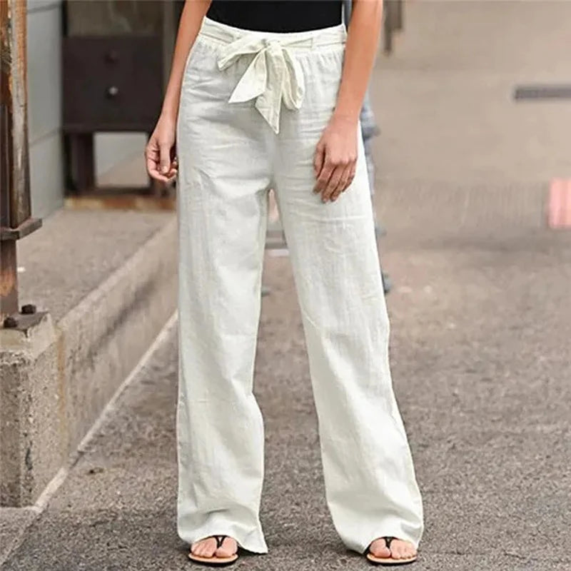 Nara™ | Pantalon Élastique en Lin Respirant