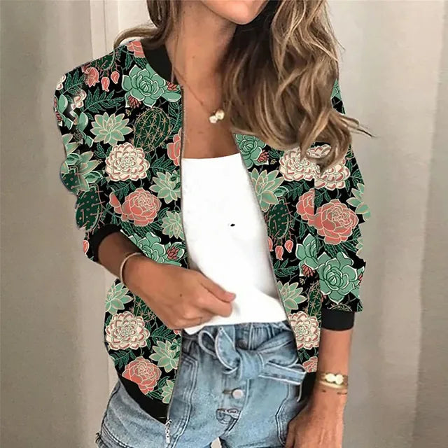 Celia™ | Veste Imprimée Élégante et Confortable
