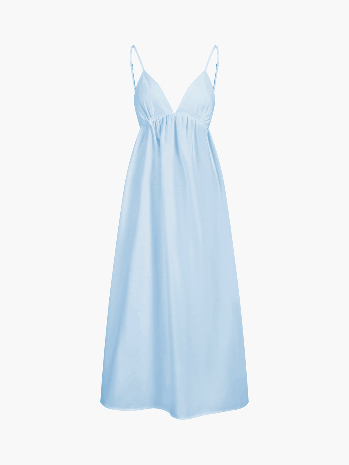 Posy™ | Robe Longue Élégante en Coton à Dos Ouvert