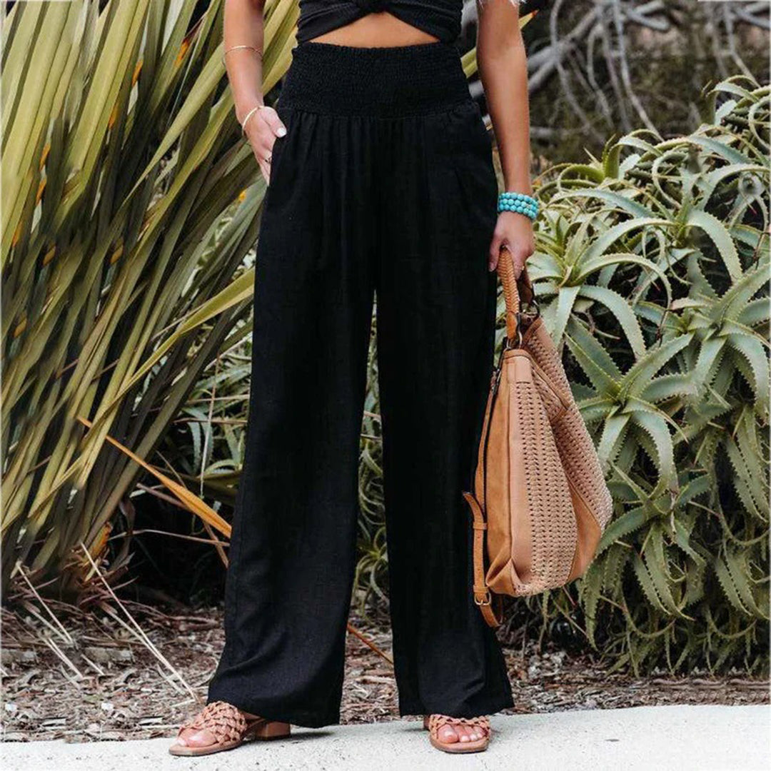 Dahlia™ | Pantalon Confortable en Coton et Chanvre