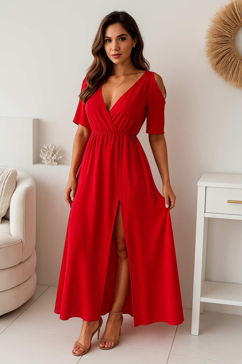leelan™ | Robe Fendue Élégante
