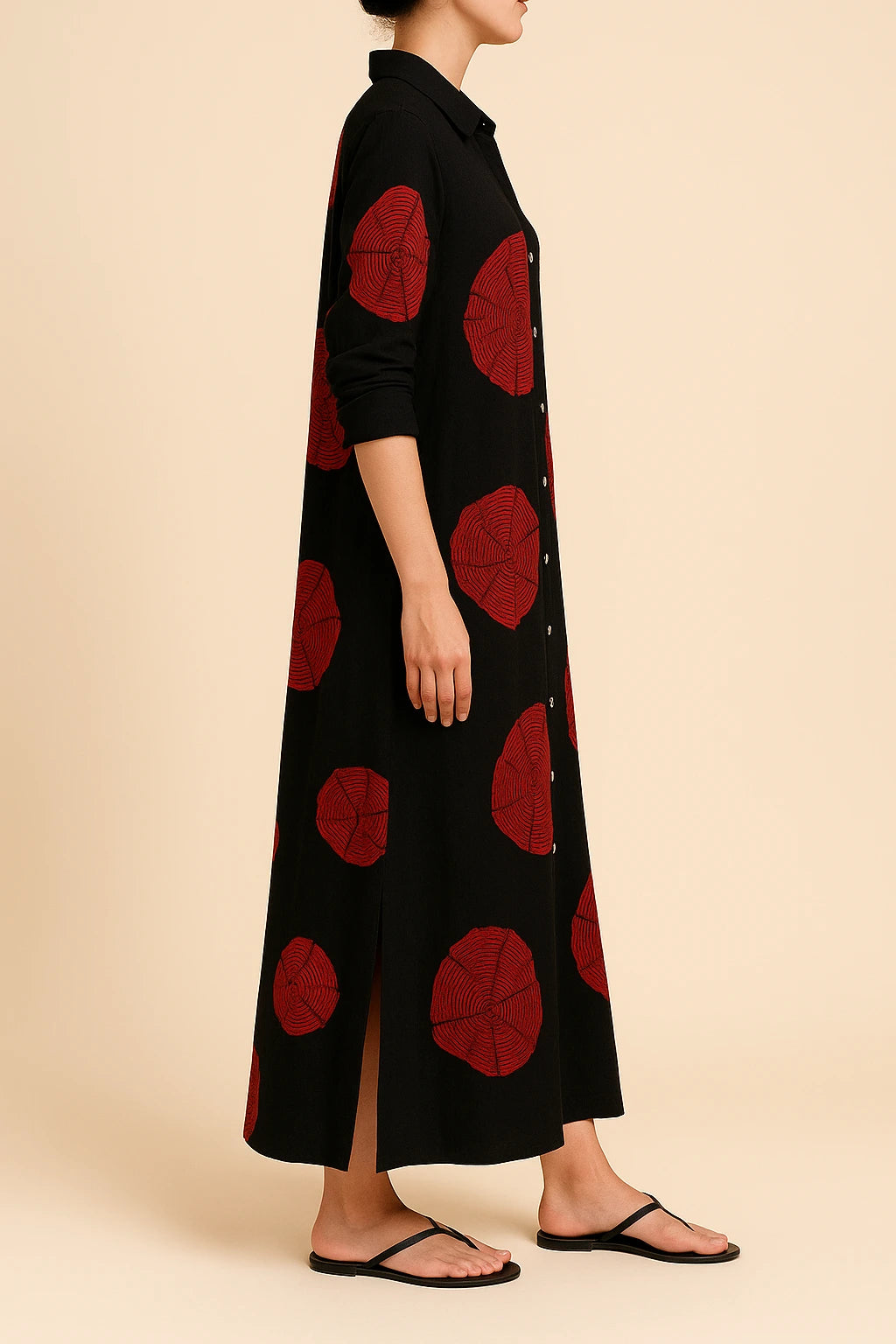 Kasi™ | Robe Maxi Élégante en Lin