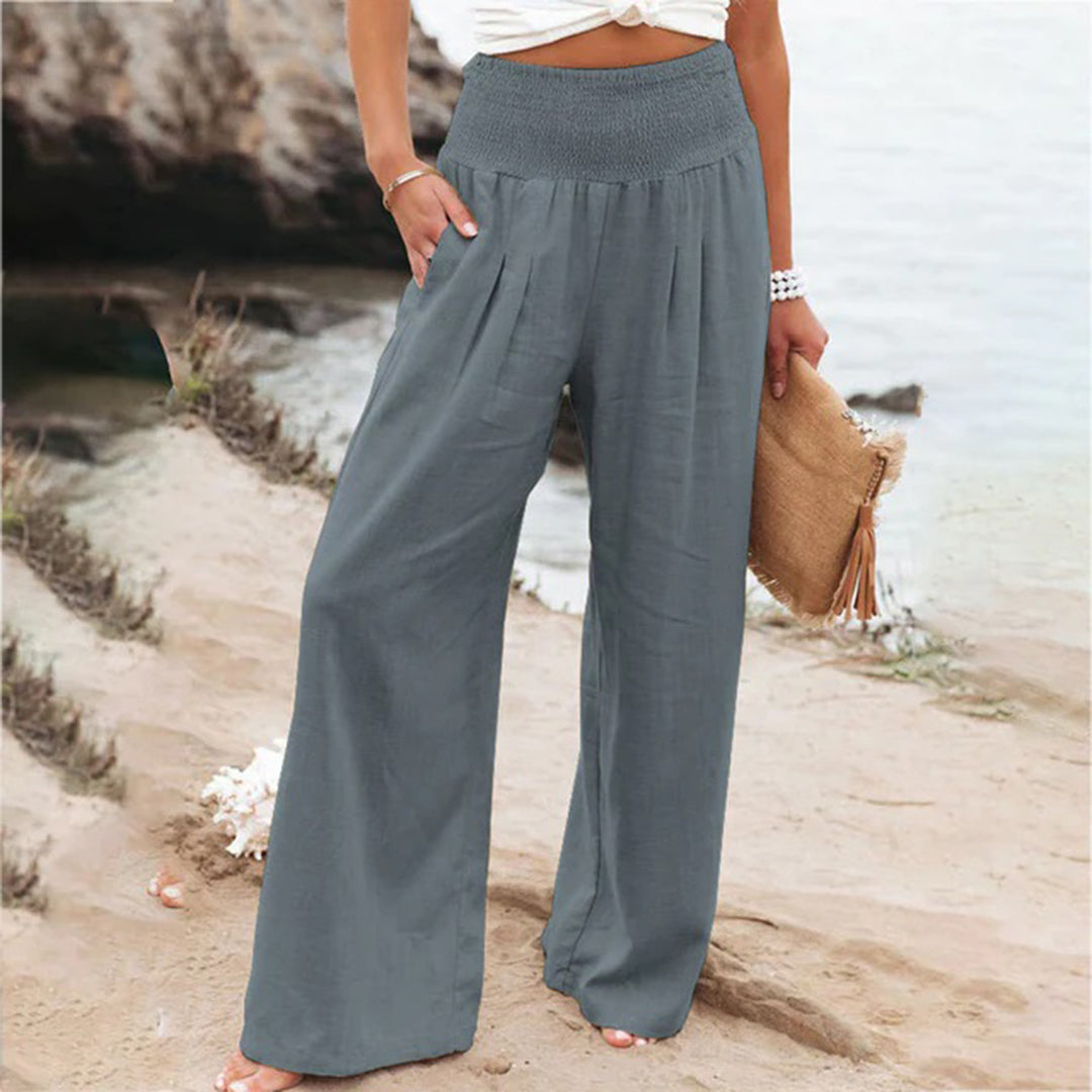 Dahlia™ | Pantalon Confortable en Coton et Chanvre