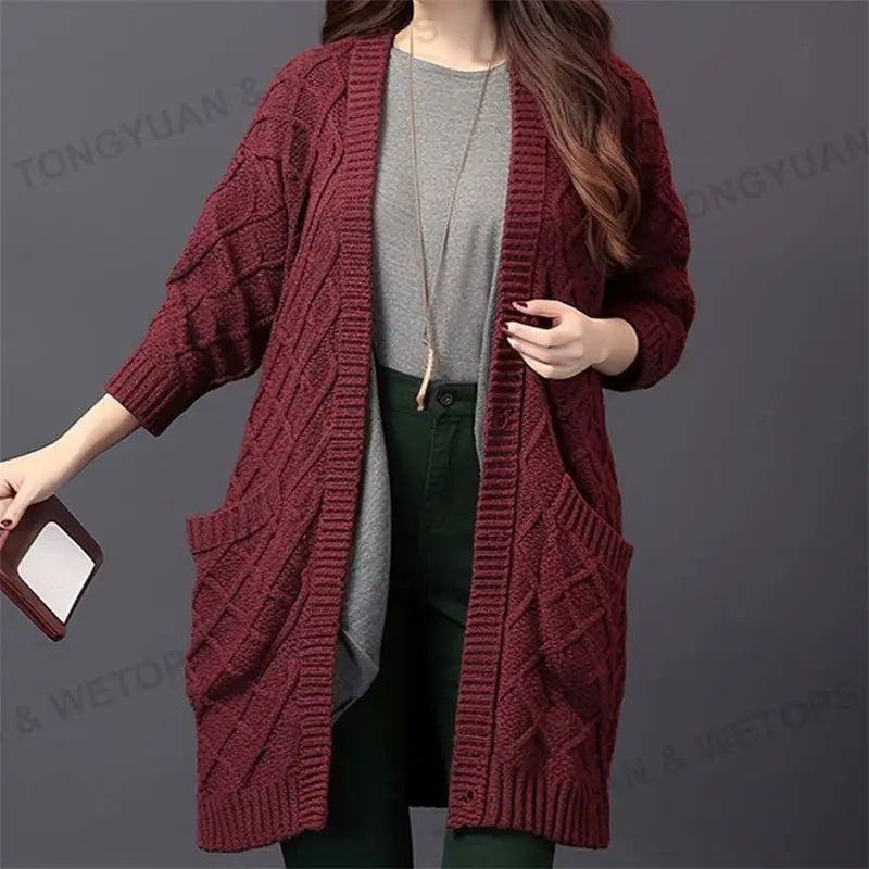 Gabrielle™ | Cardigan long boutonné à poches