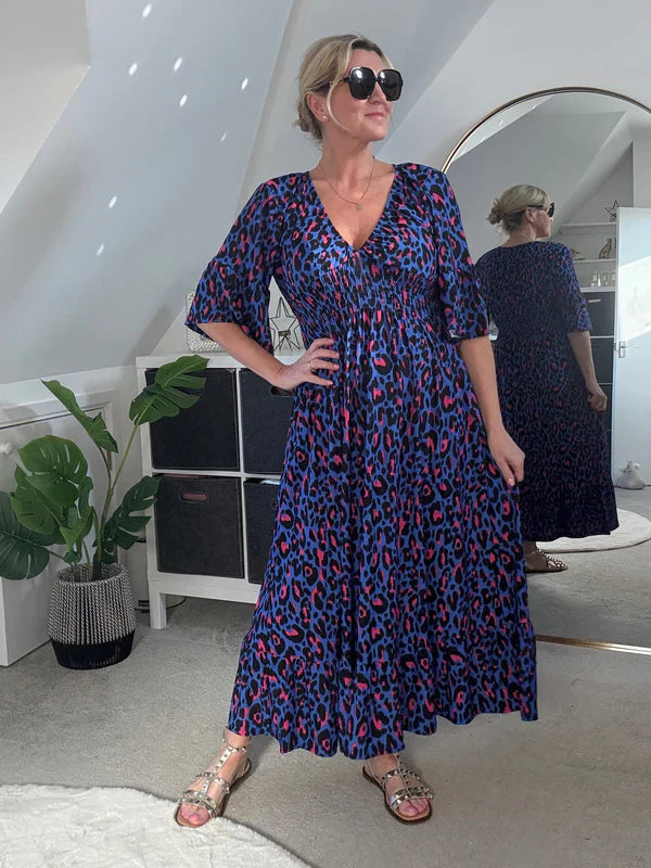 Hannah™ | Robe Léopard Élégante
