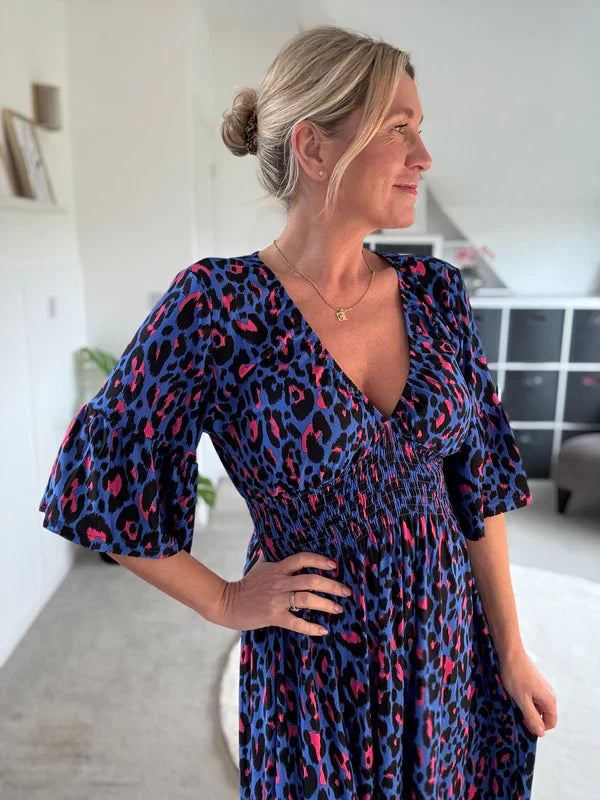 Hannah™ | Robe Léopard Élégante