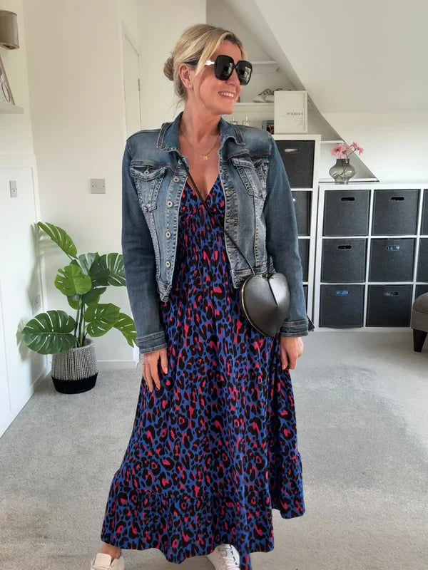 Hannah™ | Robe Léopard Élégante