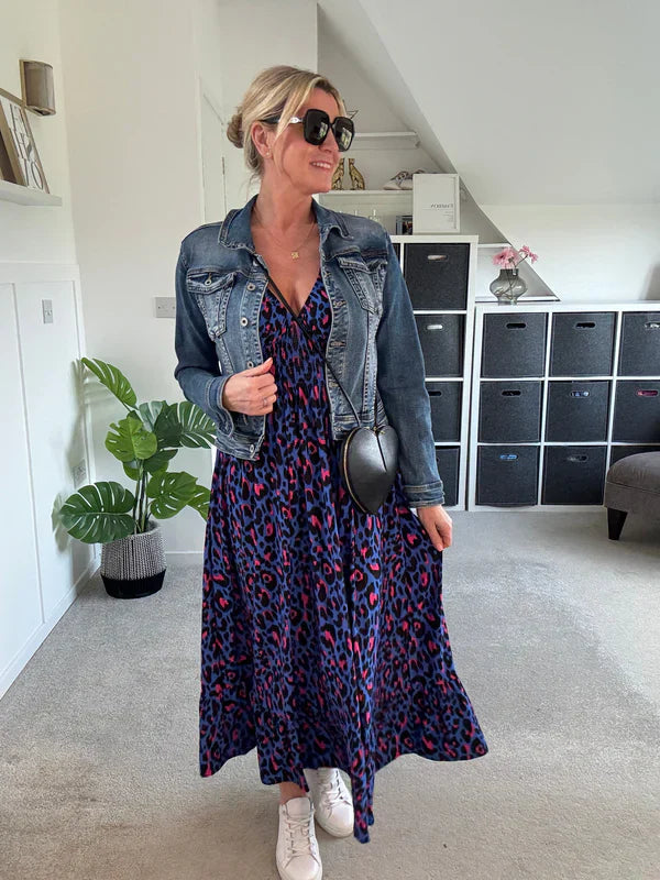 Hannah™ | Robe Léopard Élégante