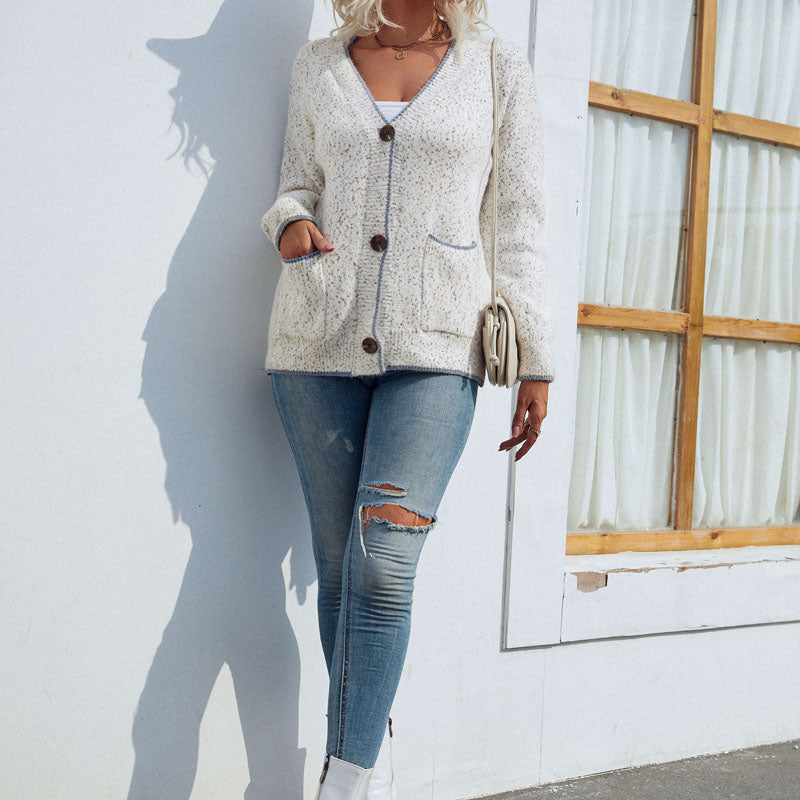 Skye™ | Cardigan Décontracté en Mélange Coton-Acrylique