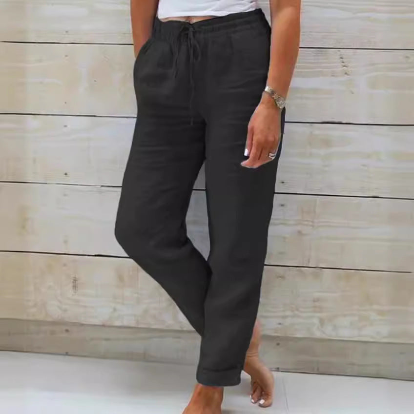 Rhea™ | Pantalons Décontractés en Coton et Lin