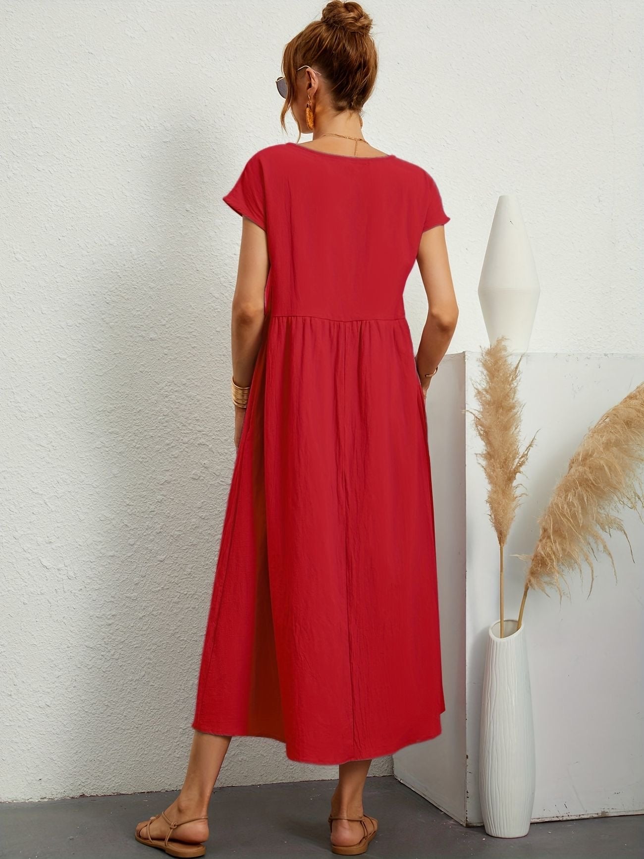 Harper™ | Robe Décontractée en Lin Élégante