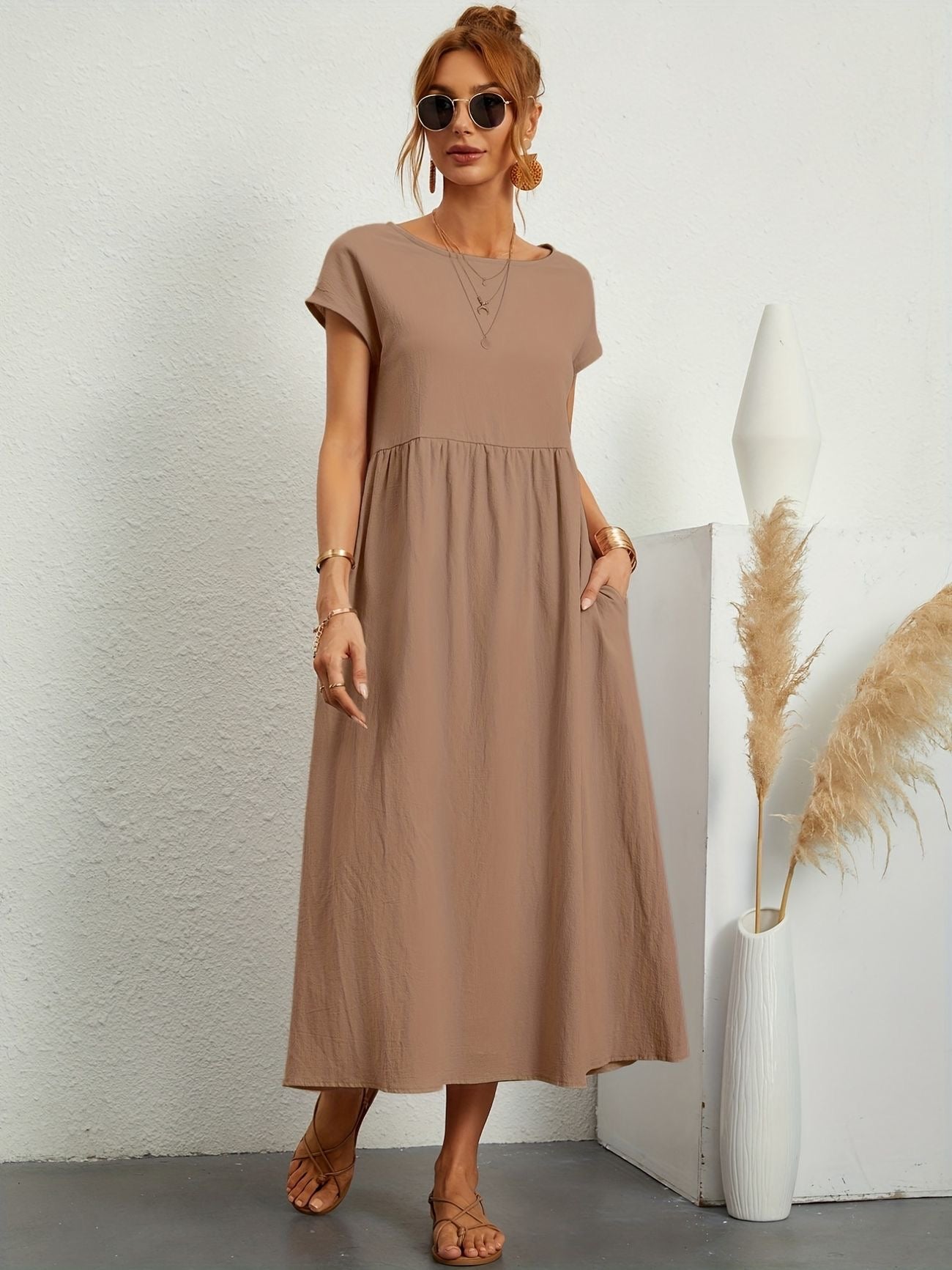 Harper™ | Robe Décontractée en Lin Élégante