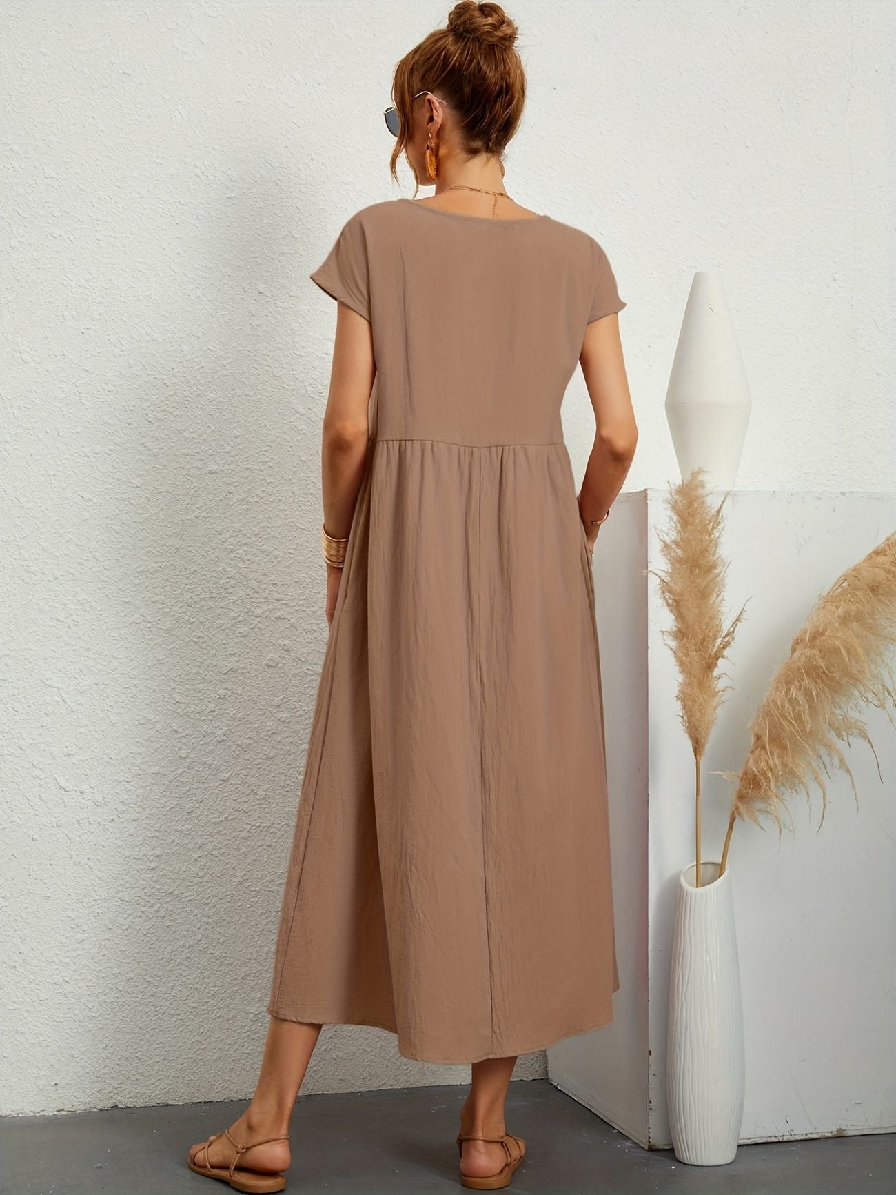 Harper™ | Robe Décontractée en Lin Élégante