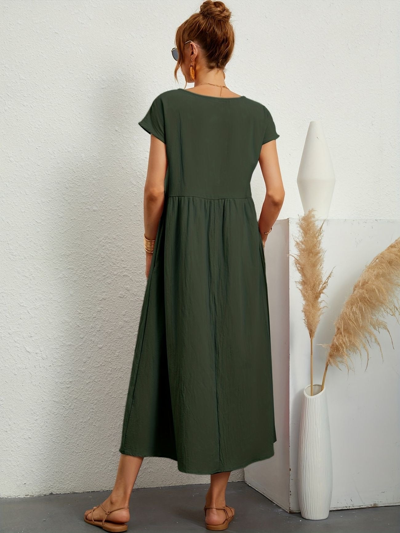 Harper™ | Robe Décontractée en Lin Élégante