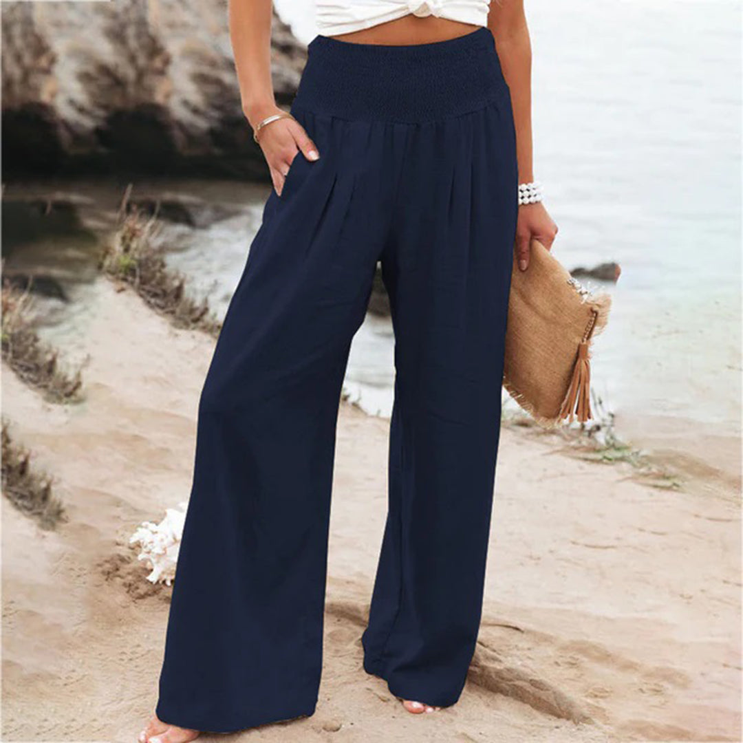 Dahlia™ | Pantalon Confortable en Coton et Chanvre