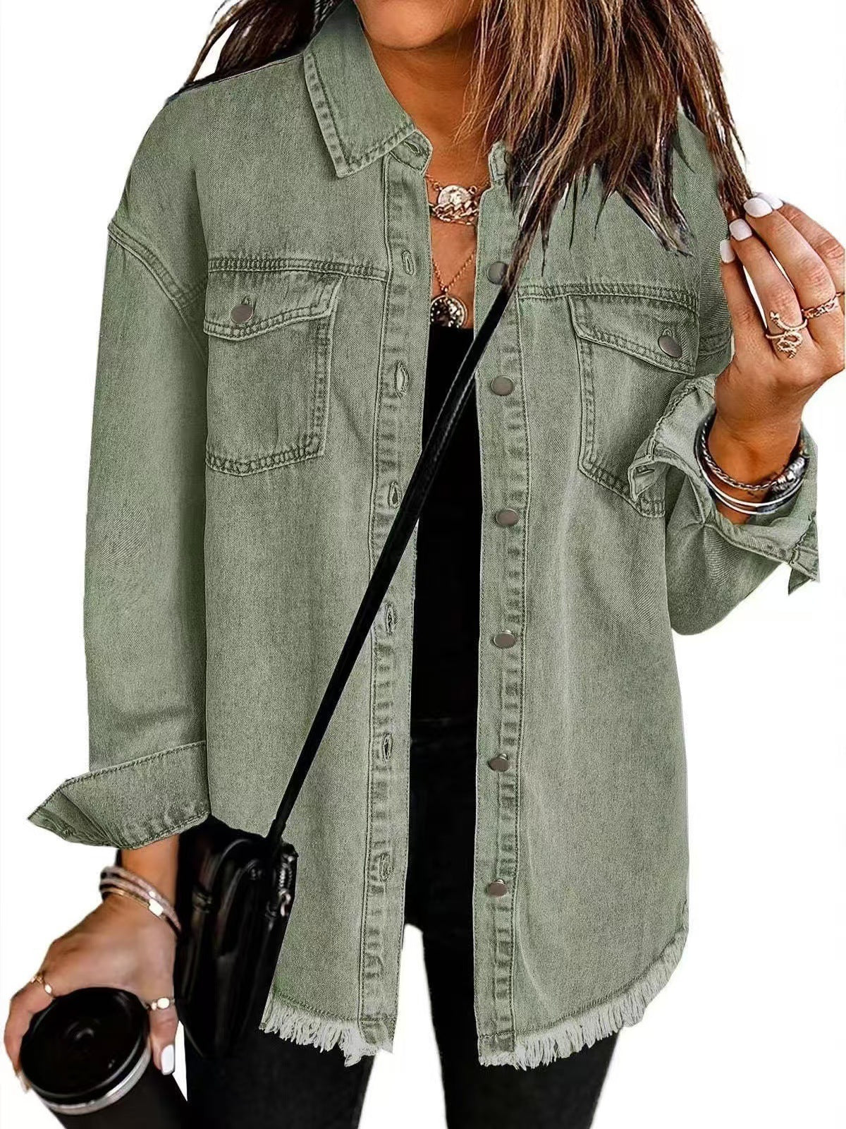 Lila™ | Veste en Denim Élégante