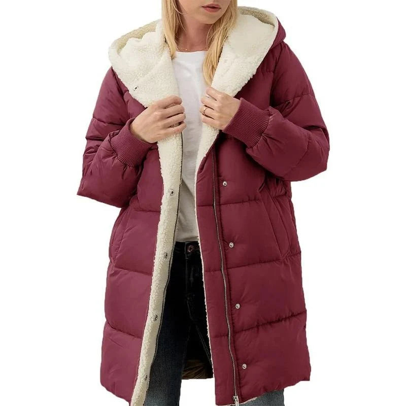 Madison™ | Manteau à capuche en coton velouté double face