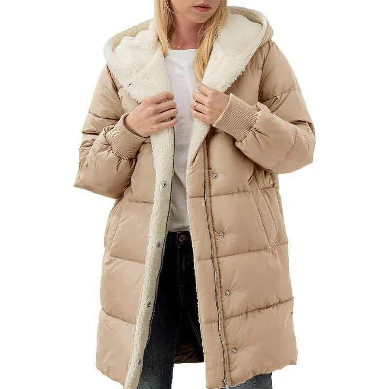 Madison™ | Manteau à capuche en coton velouté double face