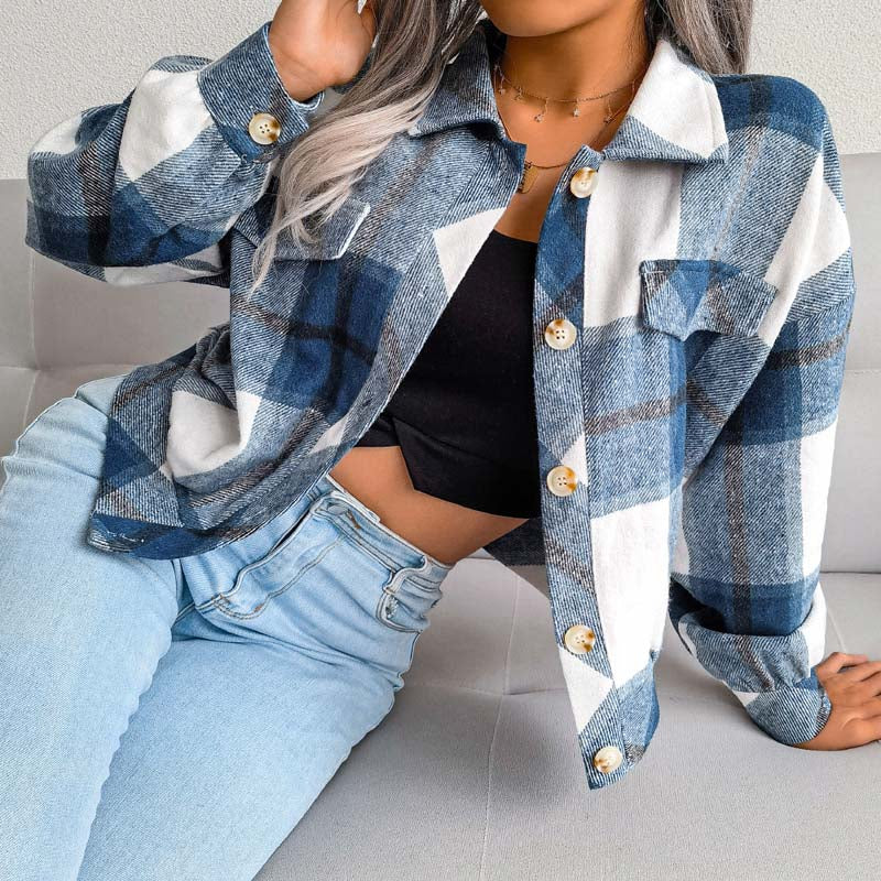Lauren™ | Veste à Carreaux Élégante et Confortable