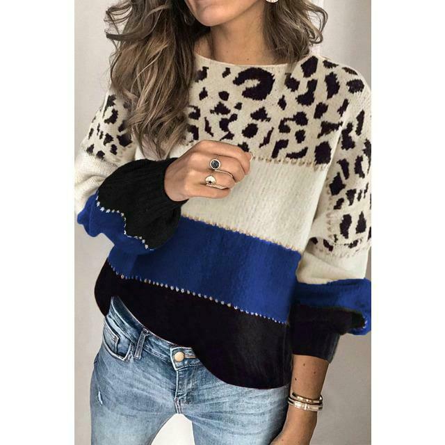 Halima™ | Pull Léopard Confort et Élégance