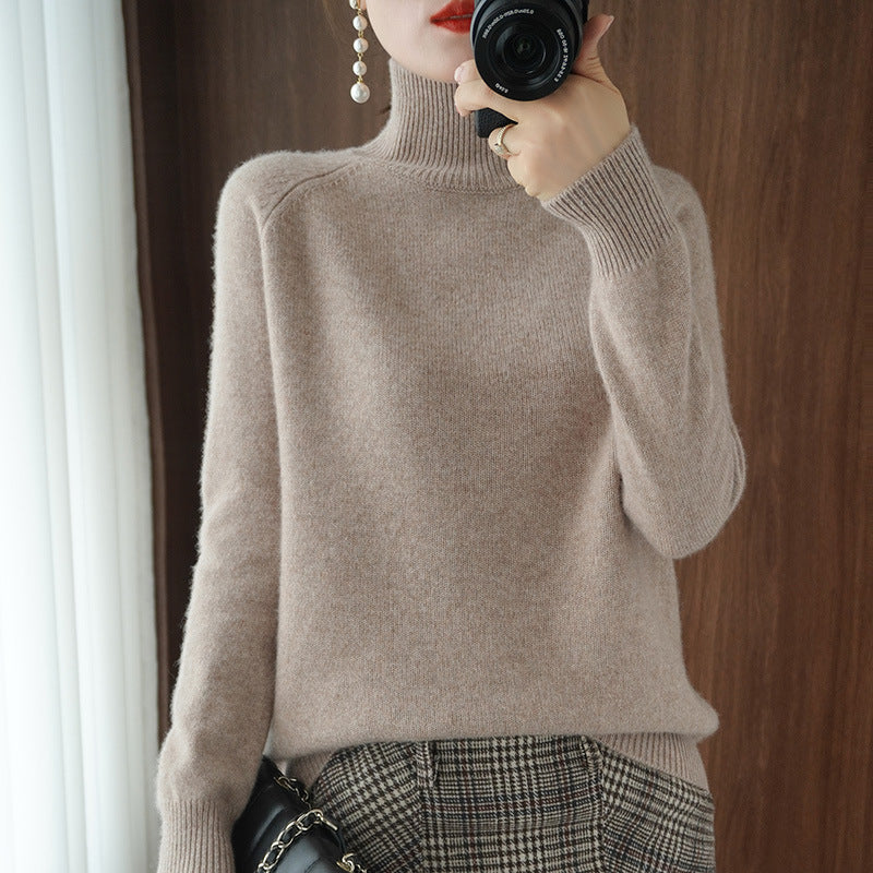 Amara™ | Pull Ample en Tricot Col Roulé