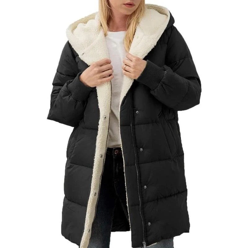 Madison™ | Manteau à capuche en coton velouté double face