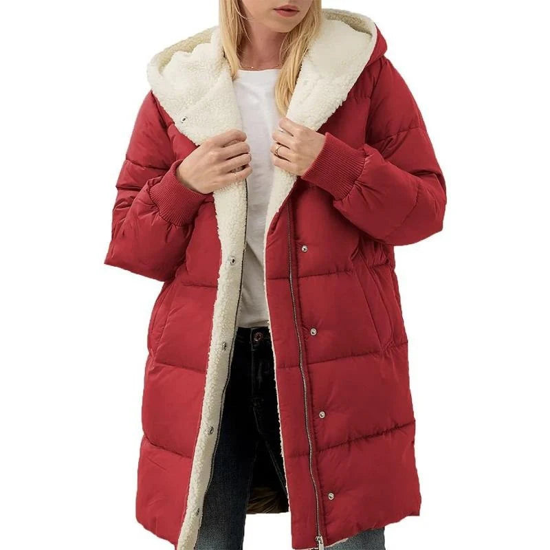 Madison™ | Manteau à capuche en coton velouté double face