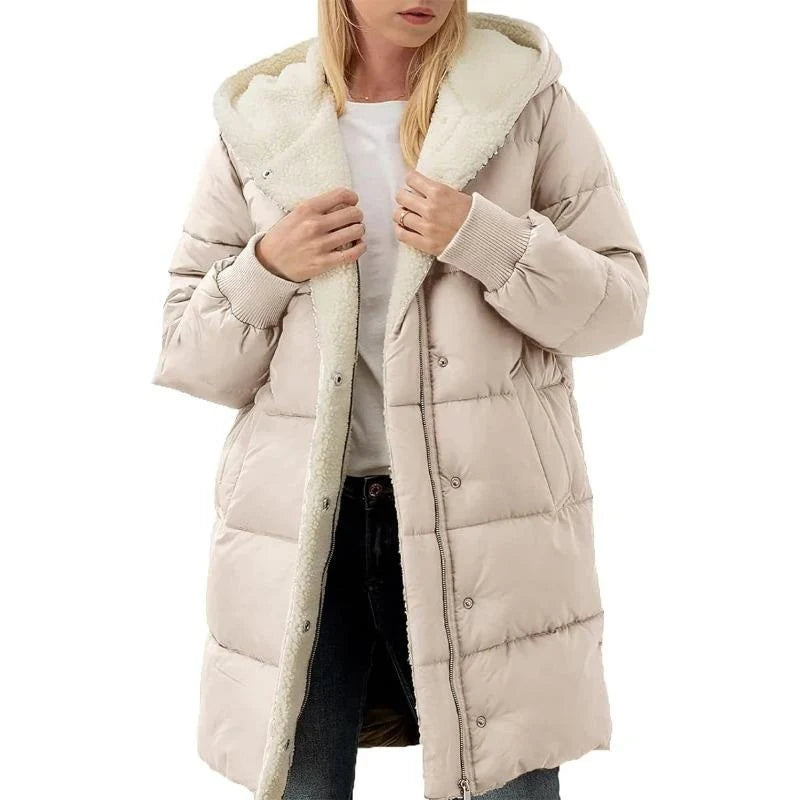 Madison™ | Manteau à capuche en coton velouté double face