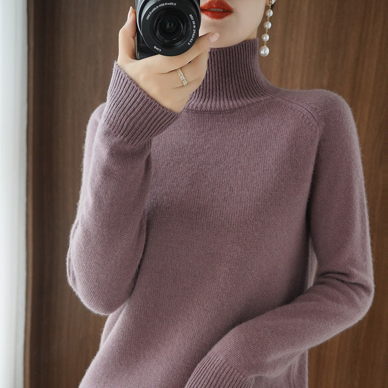 Amara™ | Pull Ample en Tricot Col Roulé