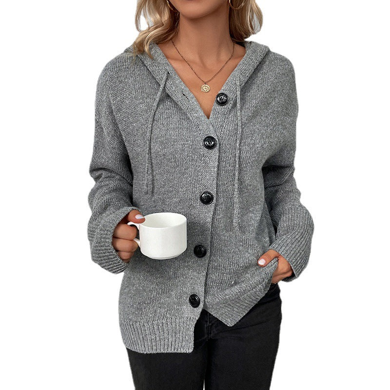 Naya™ | Manteau Tricoté à Capuche Élégant
