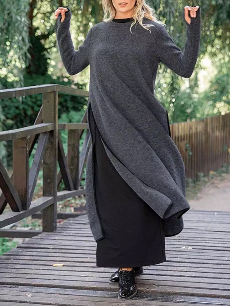 Rosalind™ | Robe Longue en Tricot Élégante