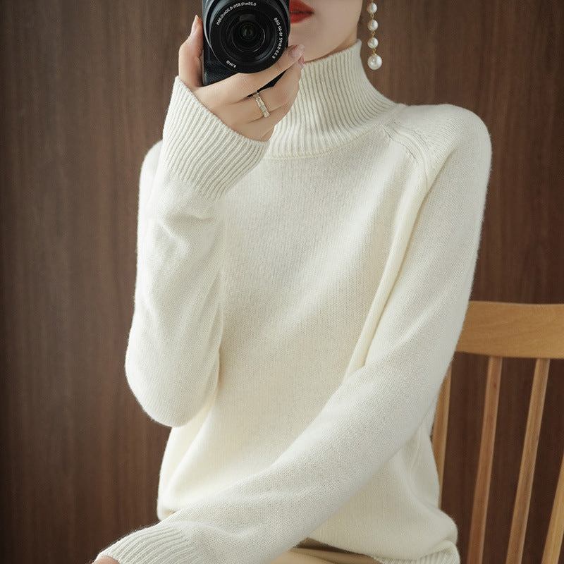 Amara™ | Pull Ample en Tricot Col Roulé
