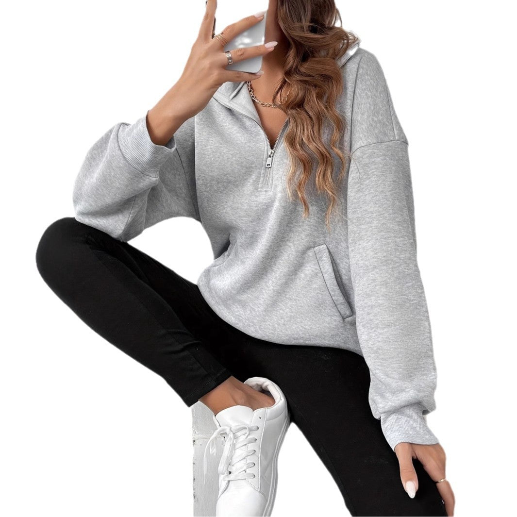 Meghan™ | Sweat-shirt à demi-zip confortable