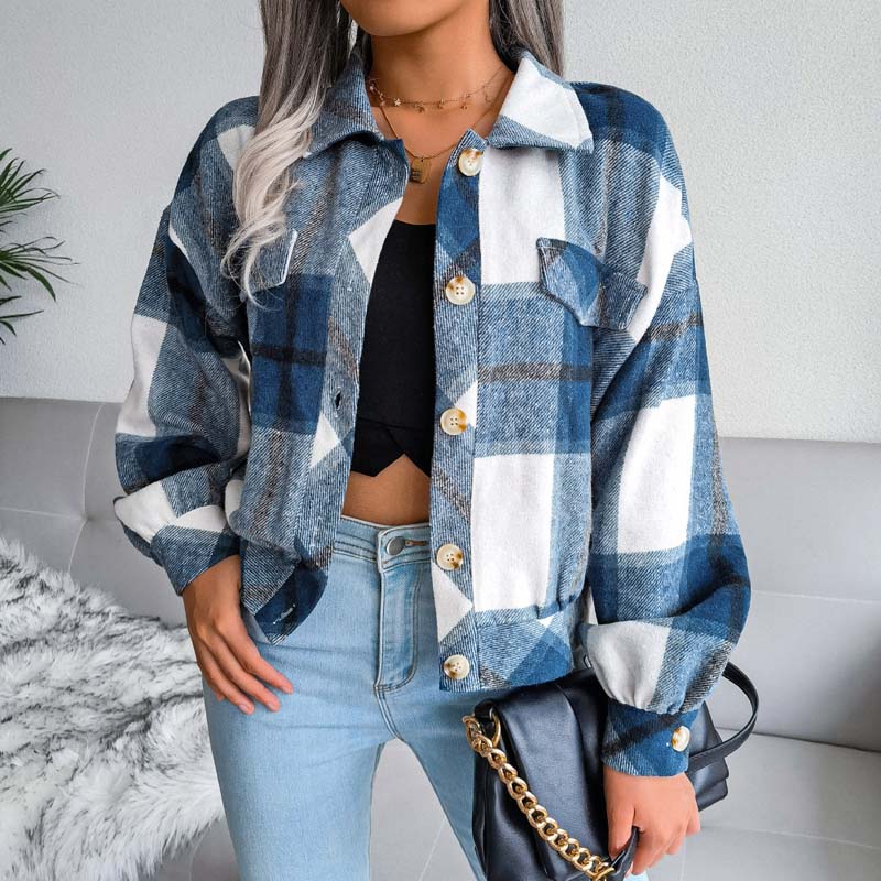 Lauren™ | Veste à Carreaux Élégante et Confortable