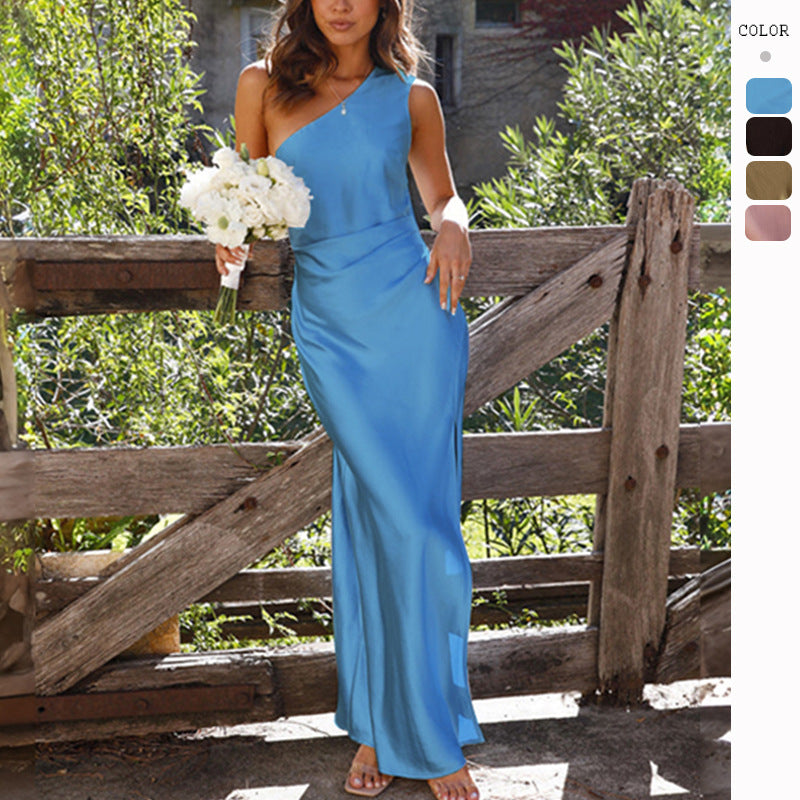 Lanis™ | Robe Satin Élégante