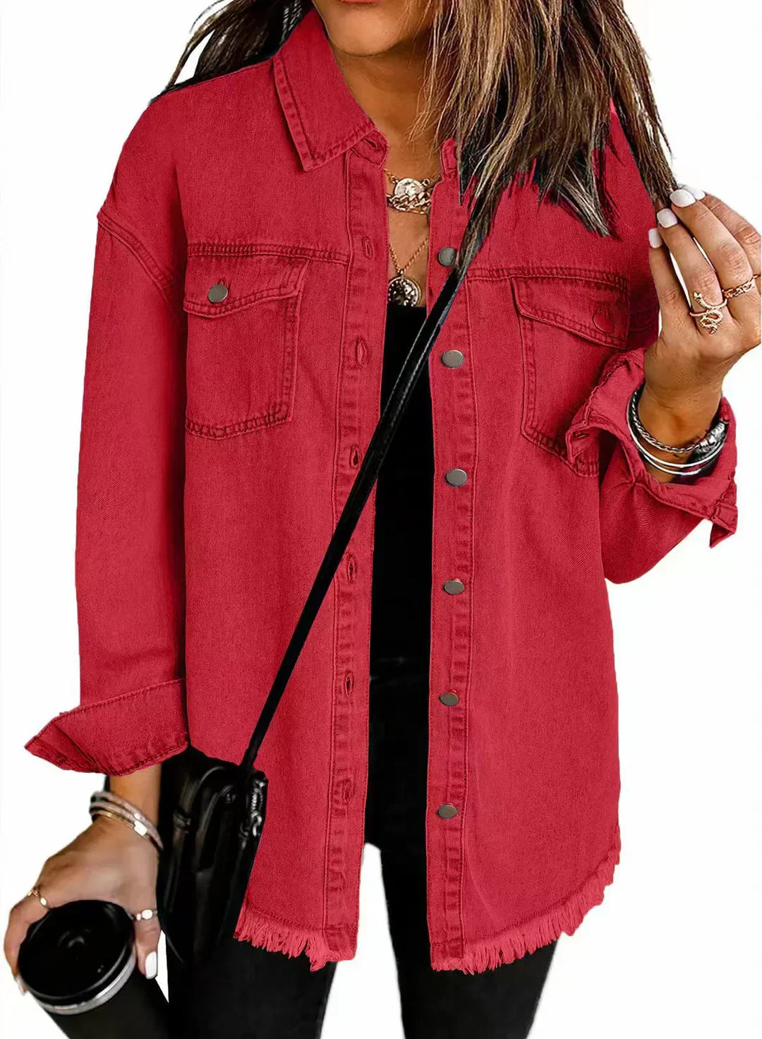 Lila™ | Veste en Denim Élégante