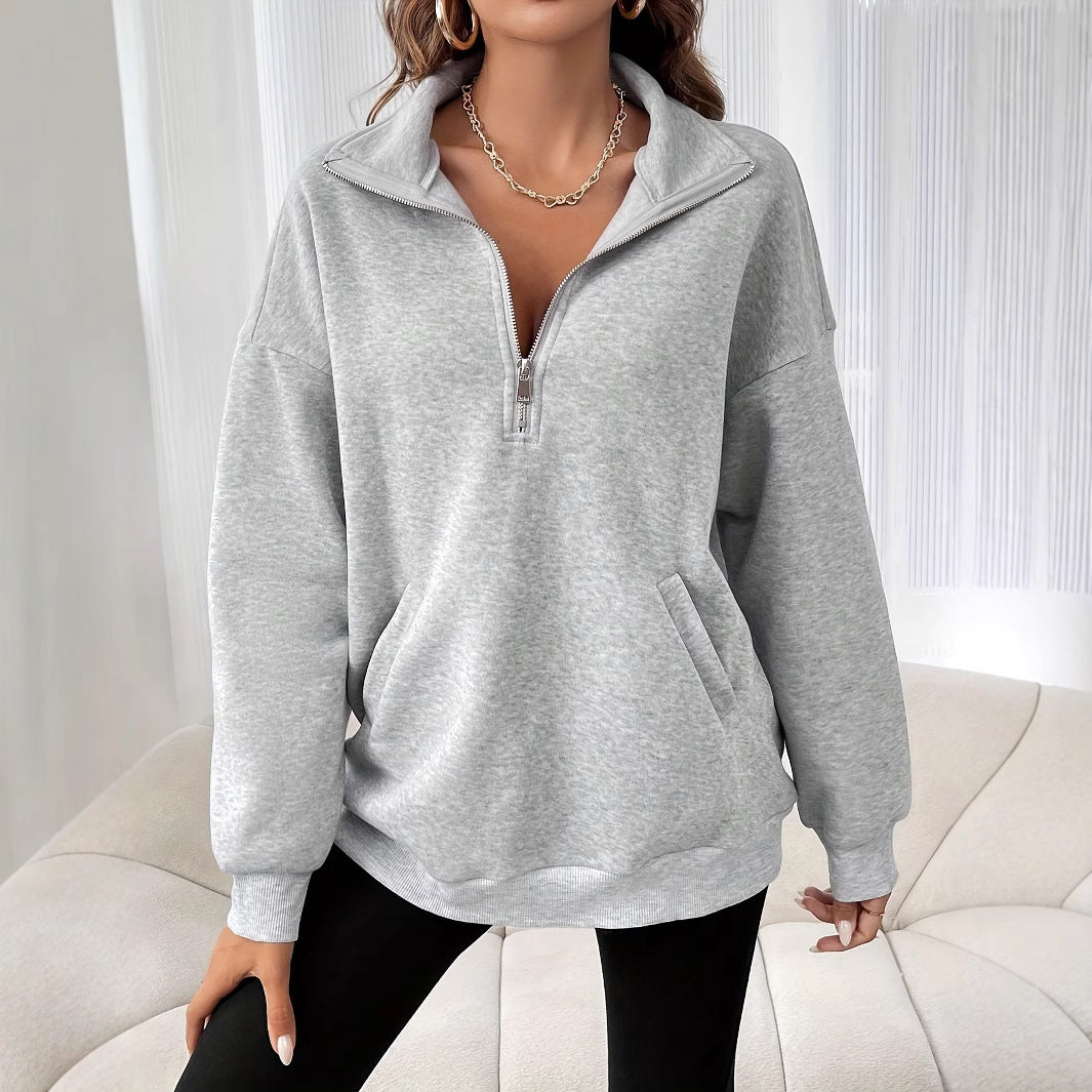 Meghan™ | Sweat-shirt à demi-zip confortable