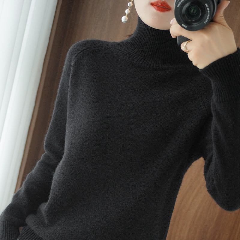 Amara™ | Pull Ample en Tricot Col Roulé