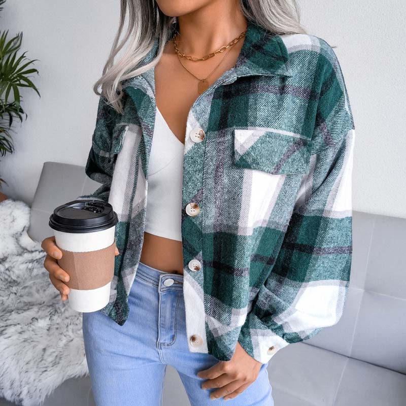 Lauren™ | Veste à Carreaux Élégante et Confortable