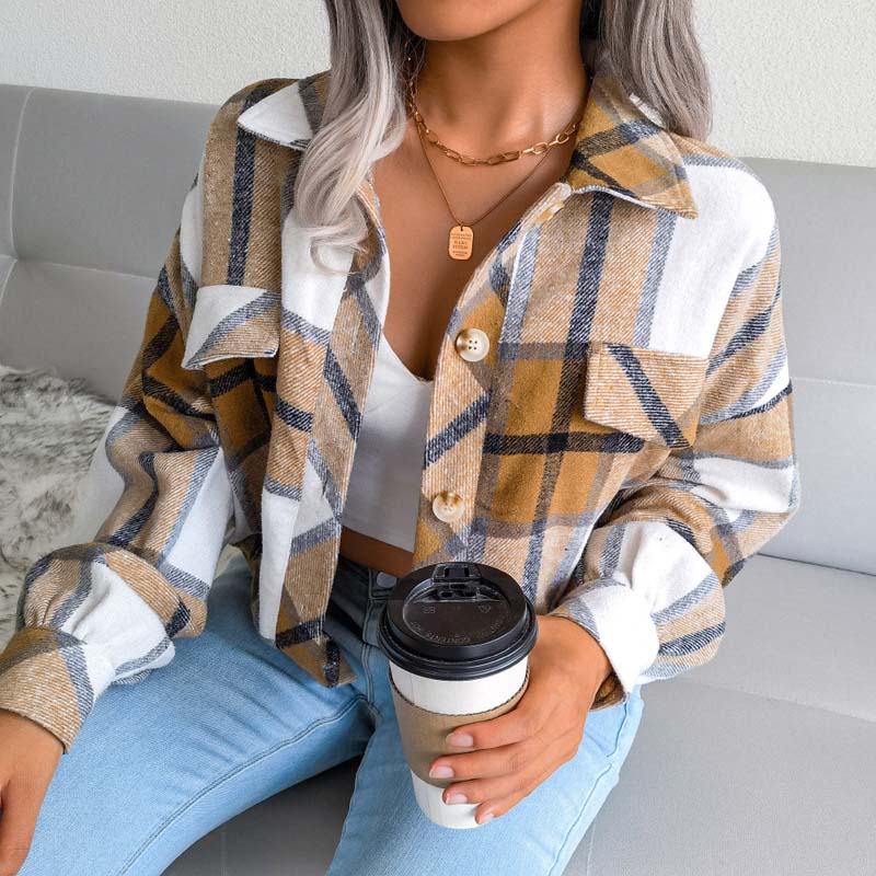 Lauren™ | Veste à Carreaux Élégante et Confortable