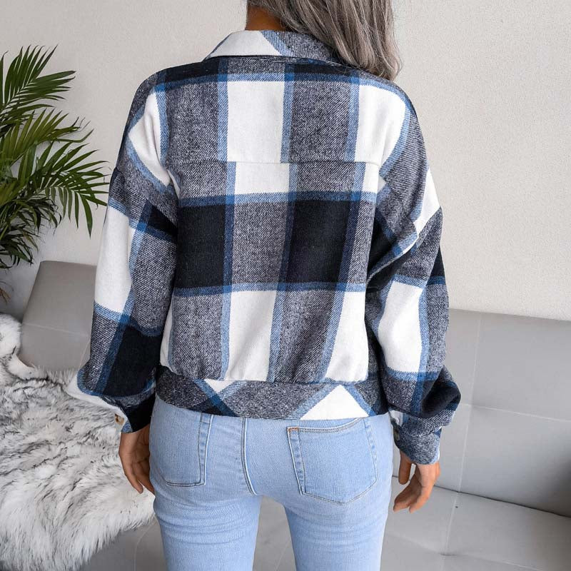 Lauren™ | Veste à Carreaux Élégante et Confortable