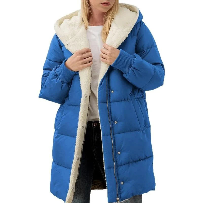 Madison™ | Manteau à capuche en coton velouté double face