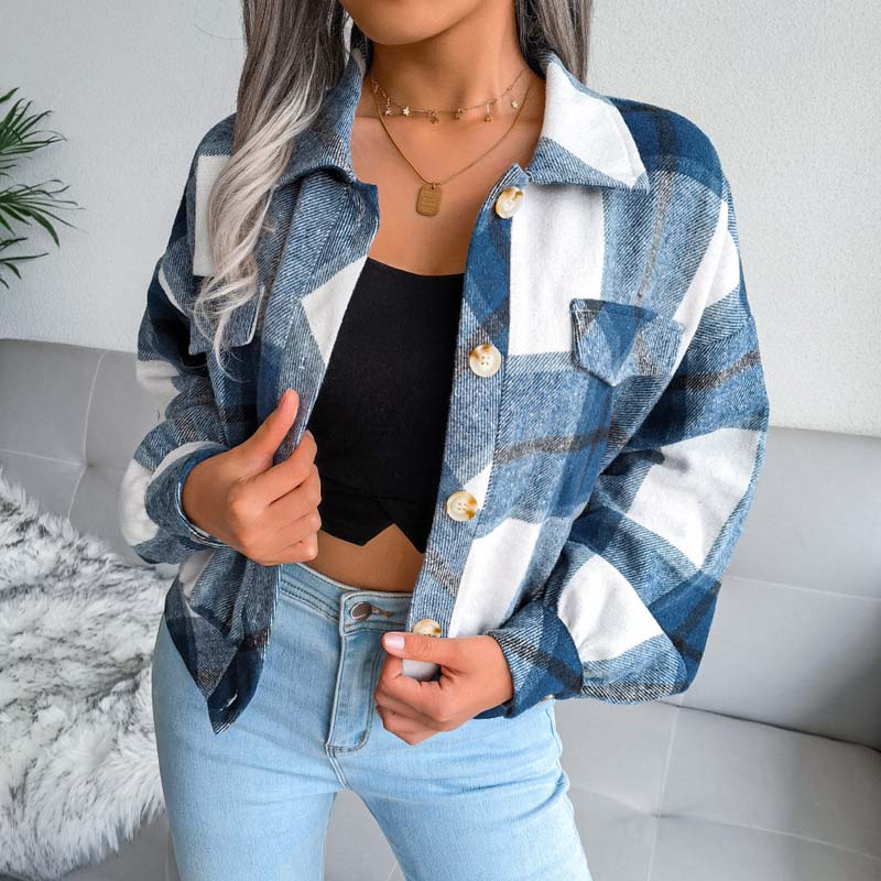 Lauren™ | Veste à Carreaux Élégante et Confortable