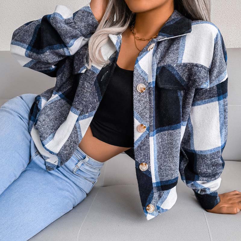 Lauren™ | Veste à Carreaux Élégante et Confortable