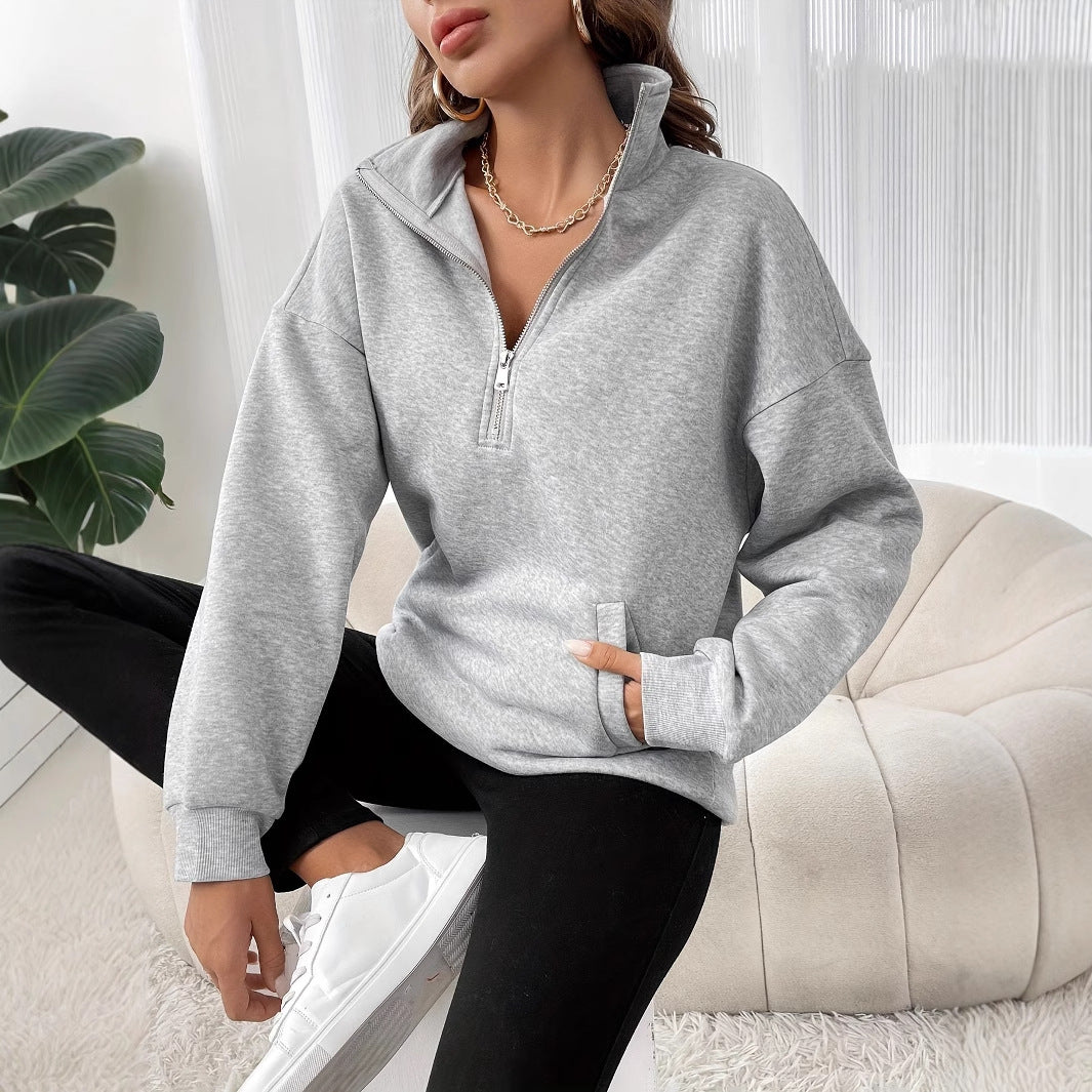 Meghan™ | Sweat-shirt à demi-zip confortable