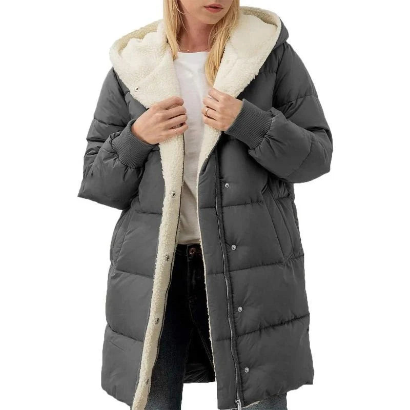 Madison™ | Manteau à capuche en coton velouté double face