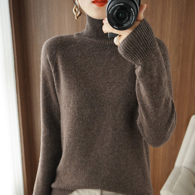 Amara™ | Pull Ample en Tricot Col Roulé